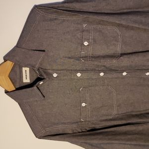 Mint Taylor Stitch Gray Denim Shirt 38